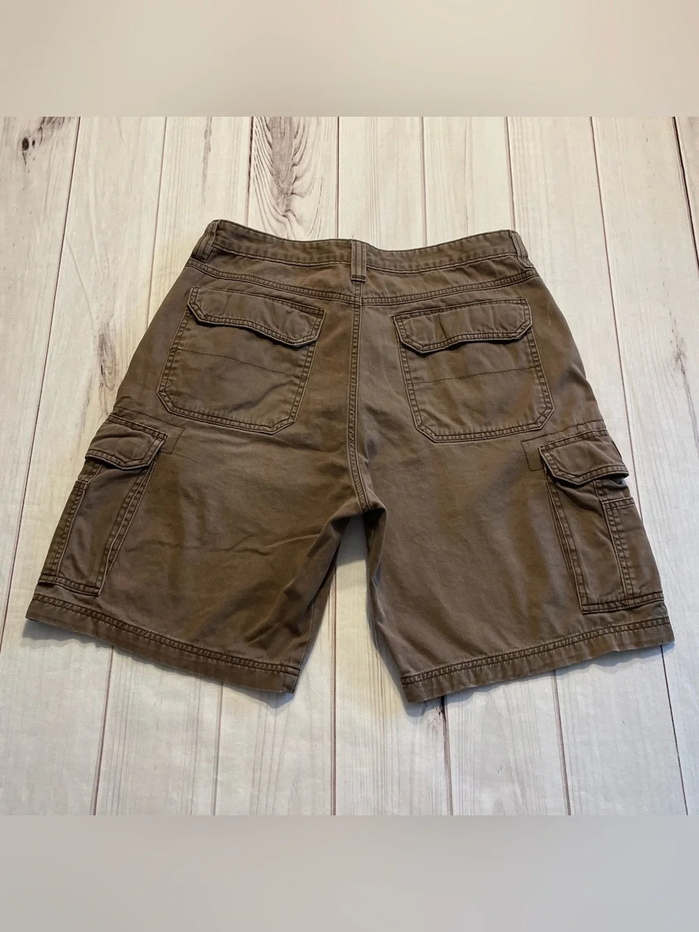 Wrangler Hero Originals Cargo Shorts Men’s 32 Brown Relaxed y2k Vintage 2000s
